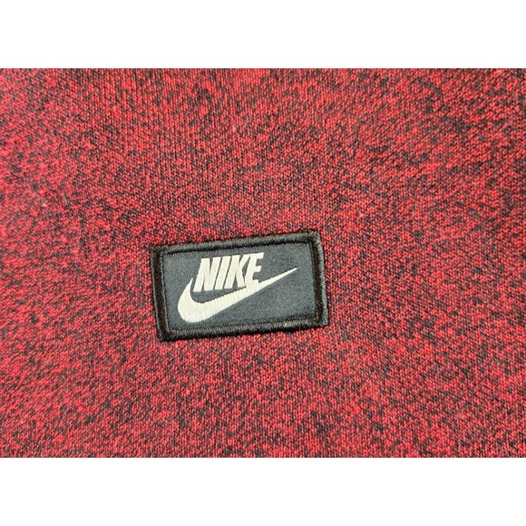 Nike Varsity Crew Shoebox Men's Sweatshirt Large Red Black Speck Crewneck Swoosh - Picture 3 of 9